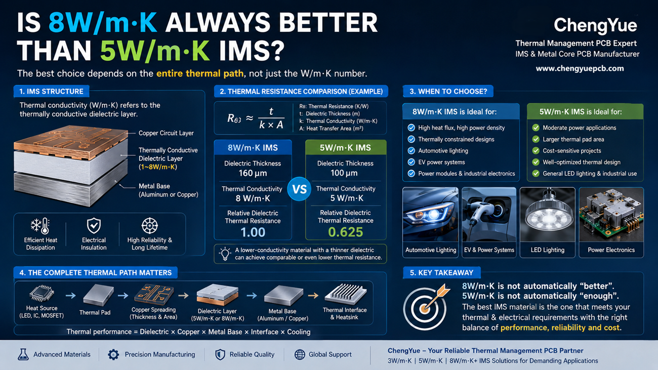 Is 8W/m·K Always Better Than 5W/m·K IMS? | ChengYue